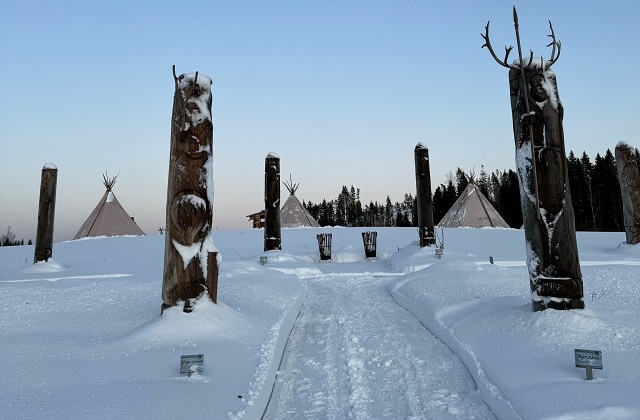 Тур на снегоходах в Карелии